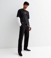 New Look Black Straight Fit Trousers
